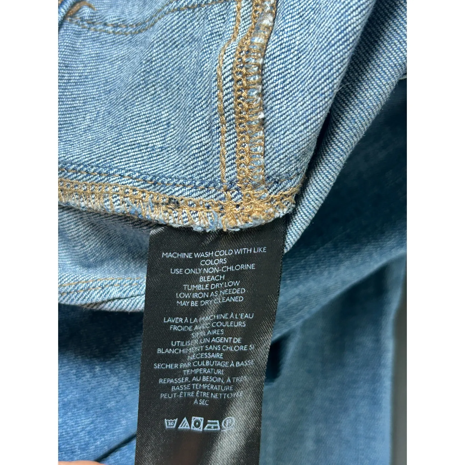 We The Free Free People Just Float On High Rise Flare Jeans Wide Leg Denim 31‎ - Image 5