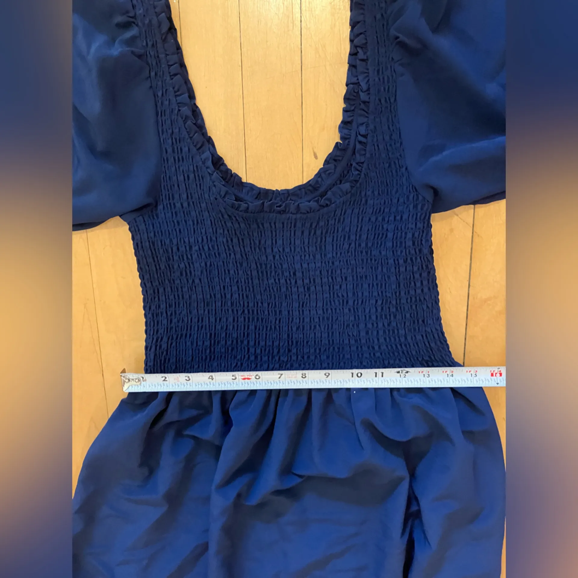 Hill House  Lucia Navy Blue Nap Dress - Image 8
