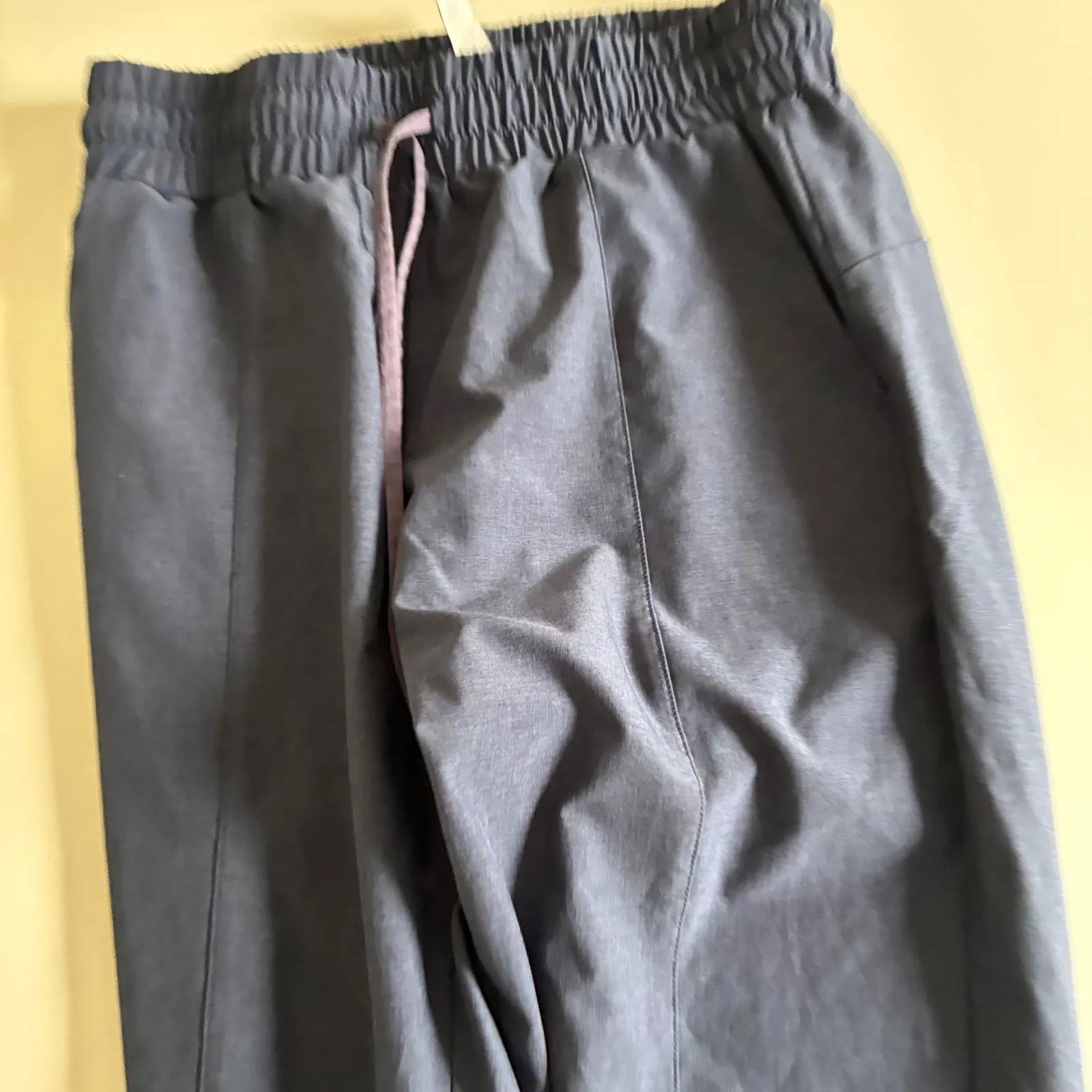 ZYIA ACTIVE Women Navy Blue Jogger Pants Elastic Waist Drawstring Cuffed Size M Size M - Image 3