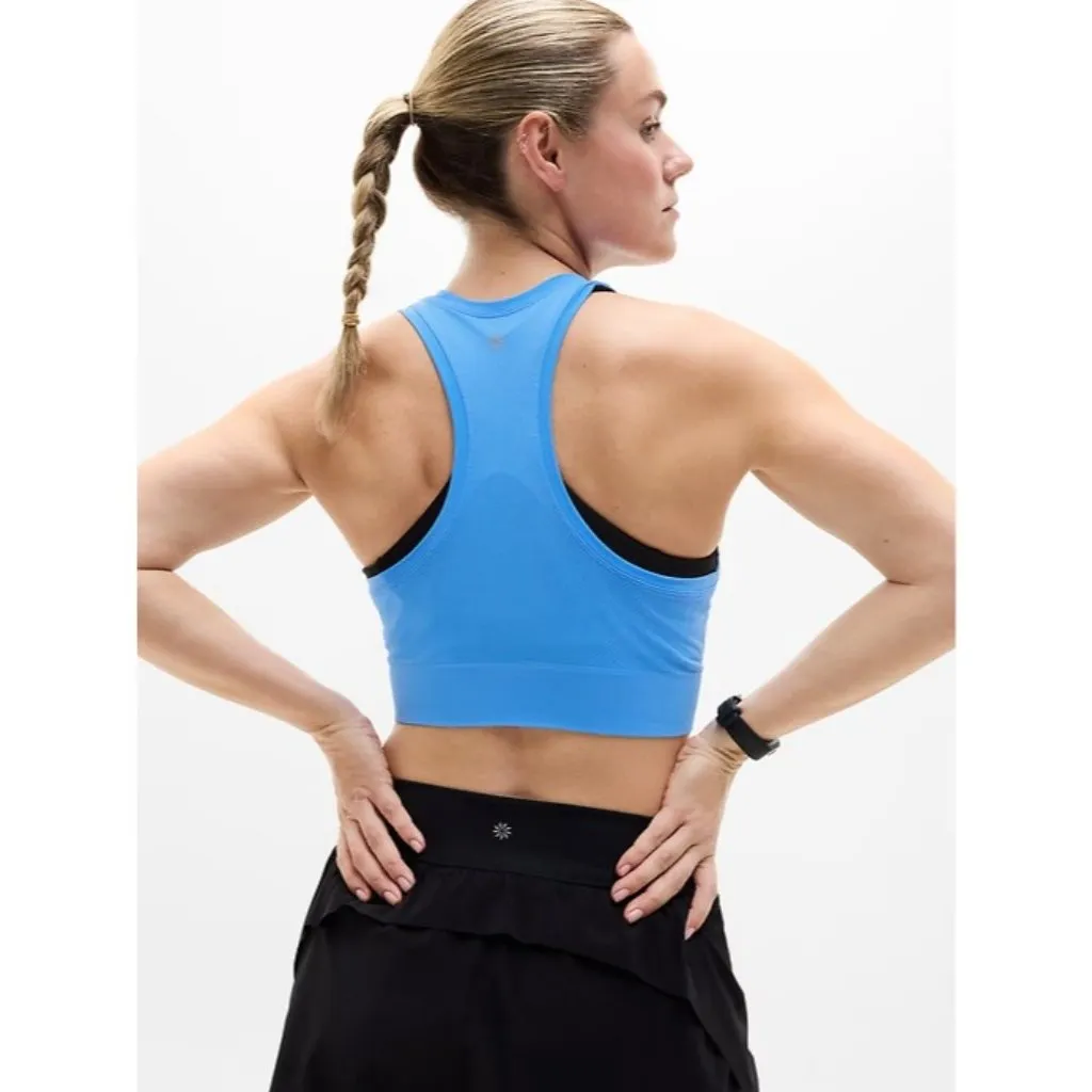 New Athleta L Momentum Flex Ultra Crop Tank Cornflower Blue Large - Image 5