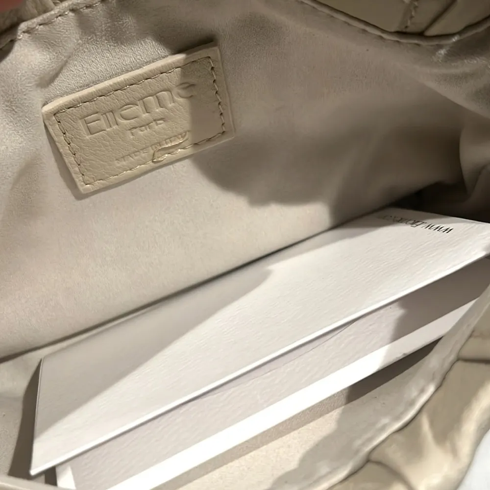 NWT Elleme Mini Vague Pleated Leather Crossbody, New w/Tag, $480 Made in Italy - Image 5