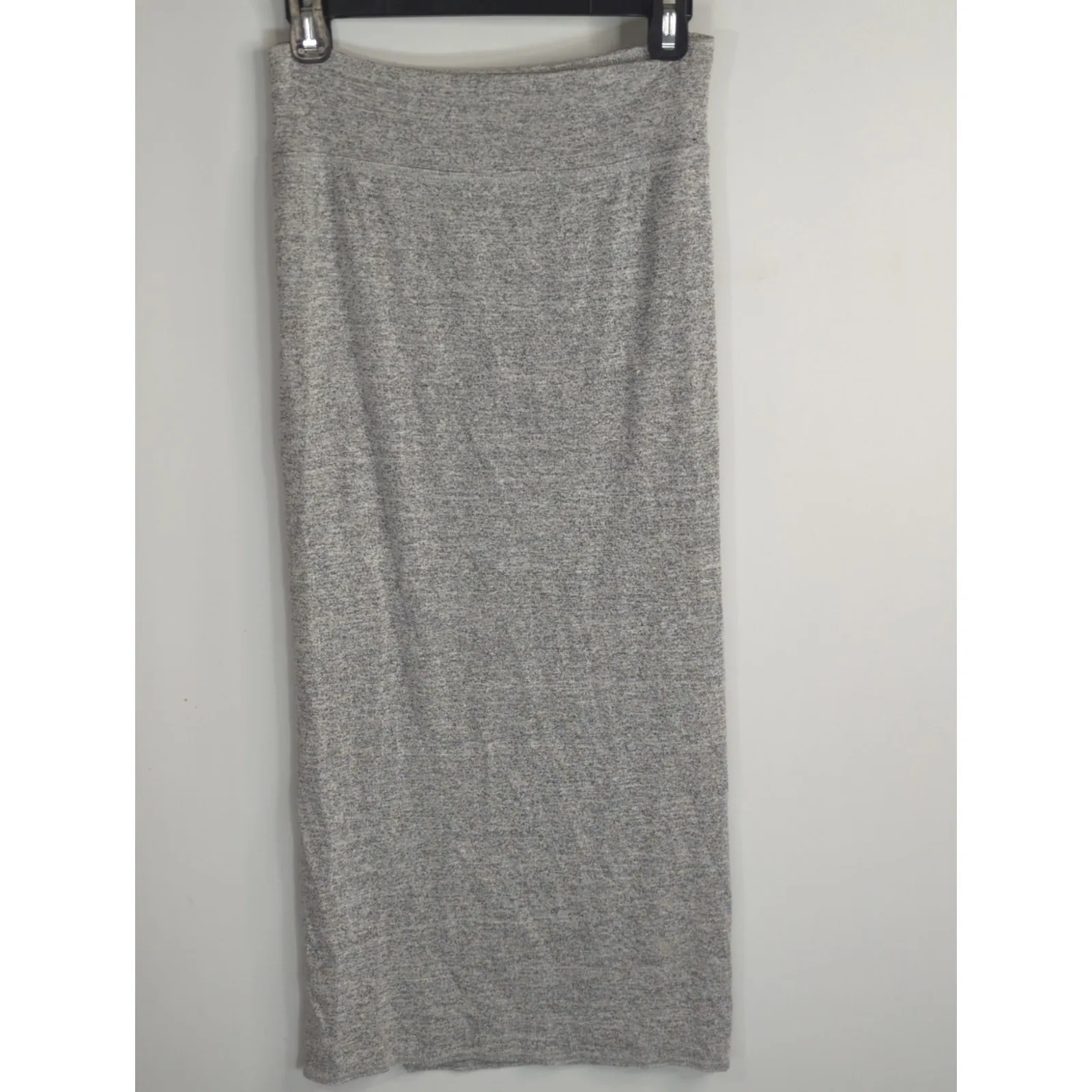 Aritzia Wilfred‎ Free Grey Shields Knit Midi Pencil Slit Pull-On Skirt Women's S - Image 8