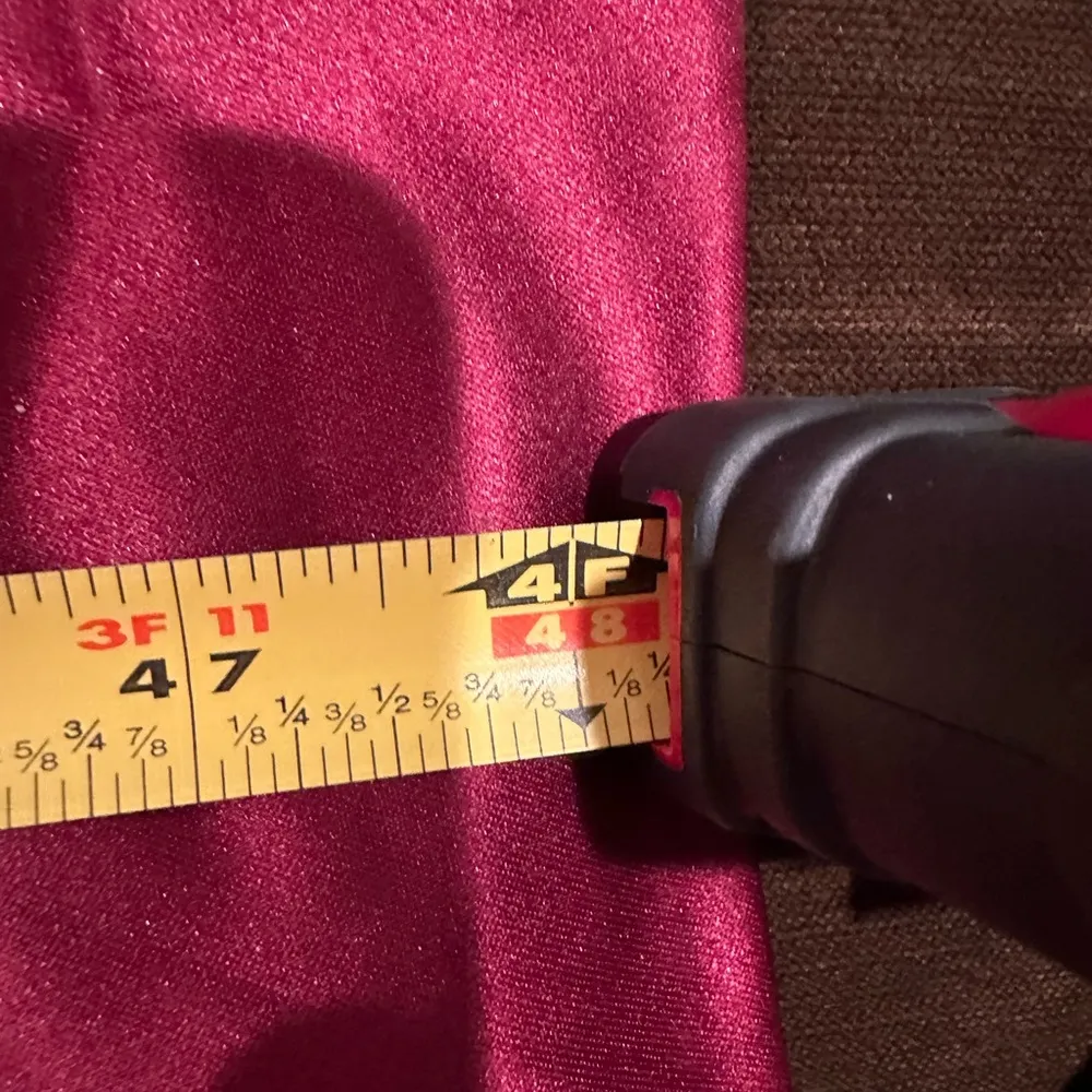 Bill Levkoff Classic Red Satin Draped In Front Side Fit And Flare Gown S… - Image 13