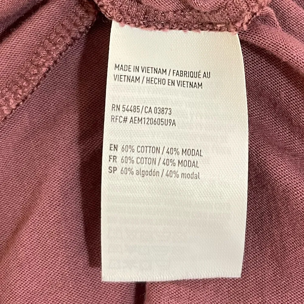 Women’s American Eagle mauve long layered bell sleeve ruffle shirt Size M - Image 4