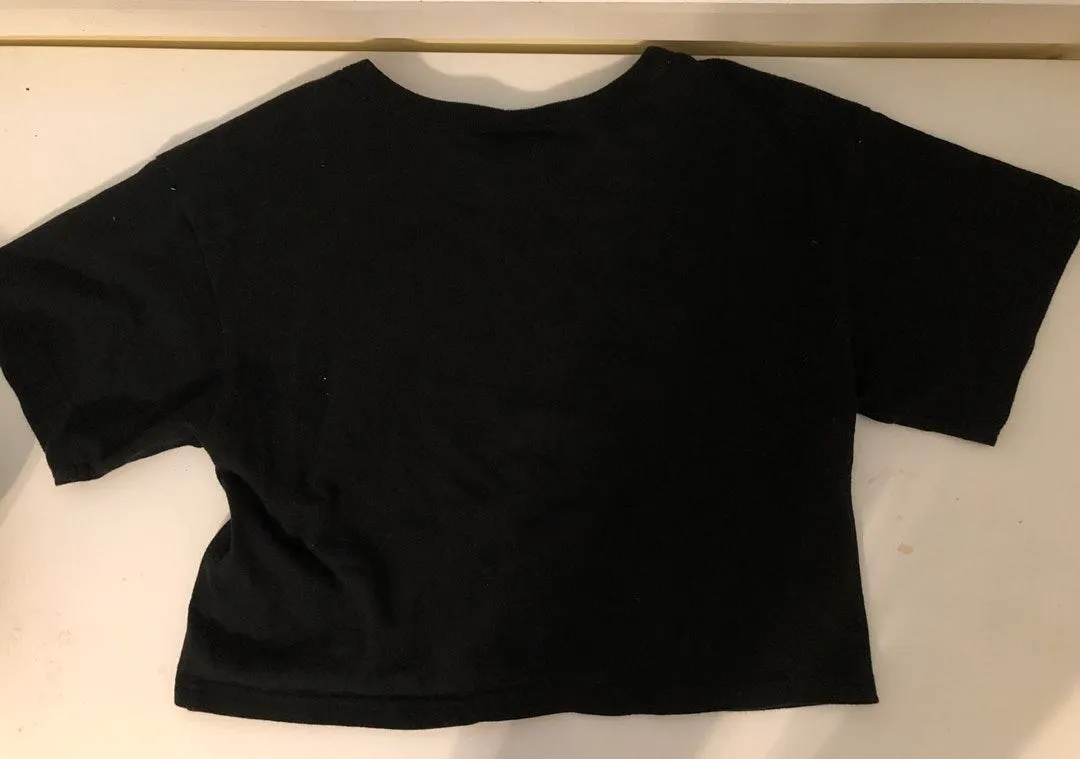 Black Cropped Shirt - Image 3
