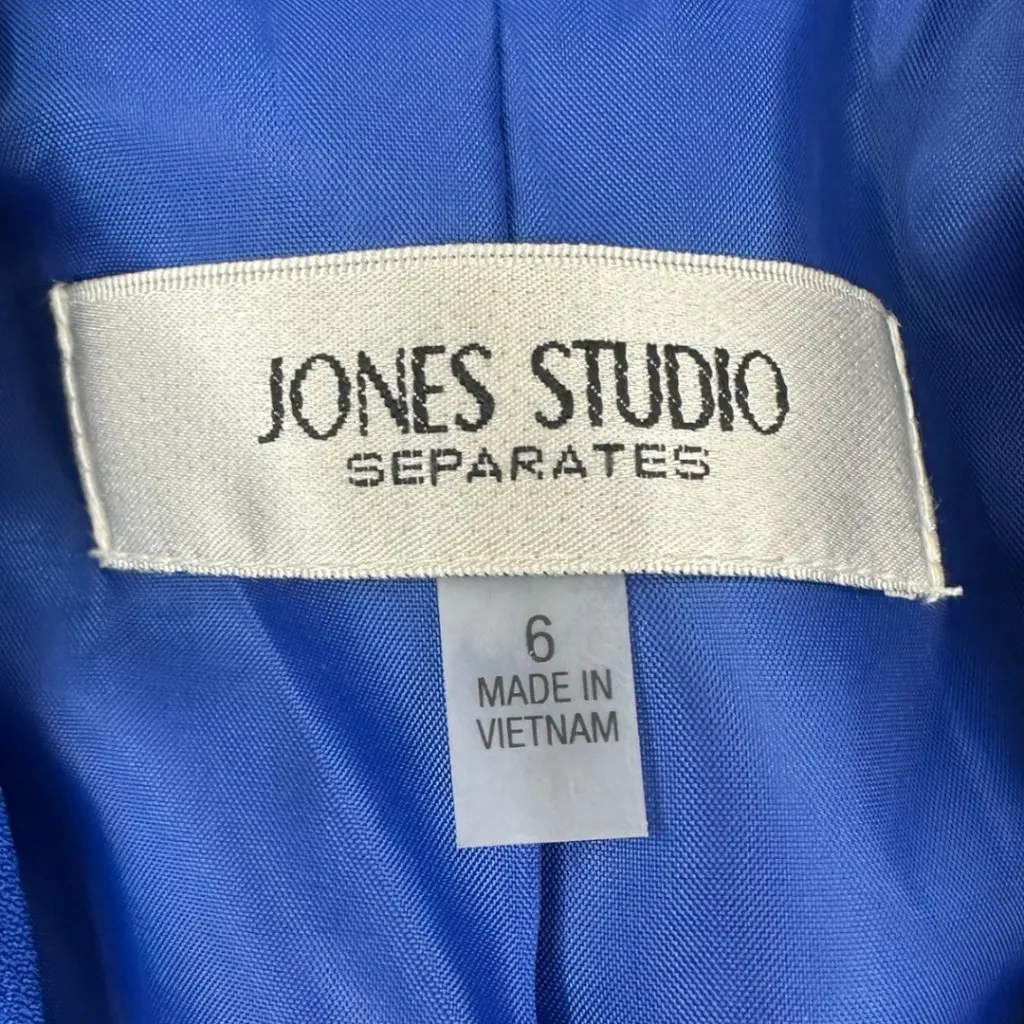 Jones Studio Open Front Royal Blue Blazer - Image 5