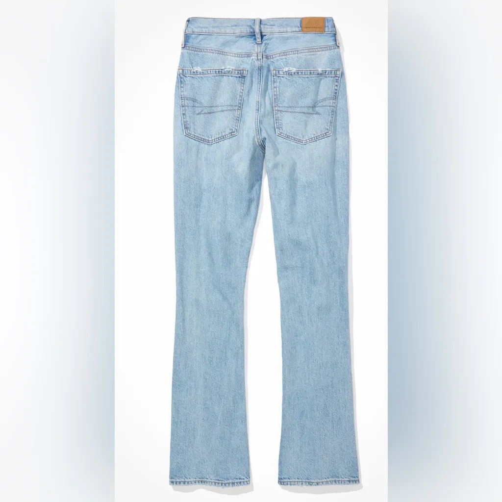 American Eagle 90’s bootcut distressed knees light wash comfort waist jeans 2reg - Image 5