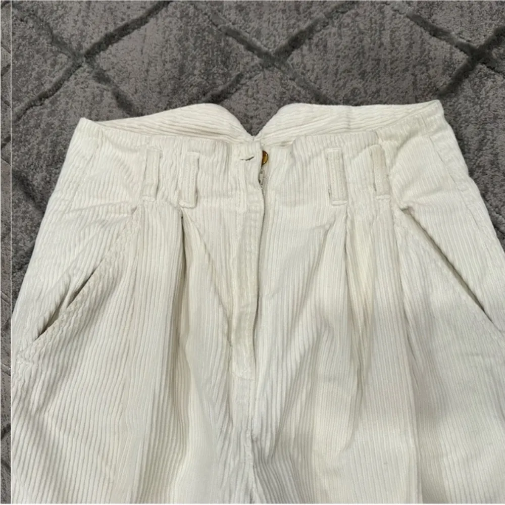 Traverse Cream Corduroy High Rise Vintage VTG Pants 11 White Size undefined - Image 2