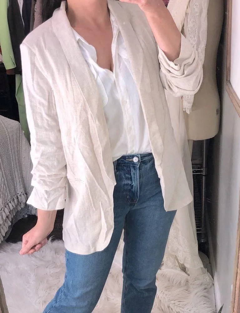 Entro jacket linen blend size medium - Image 2