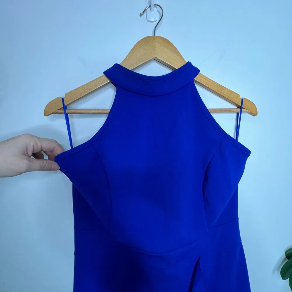 Chic Blue Maxi Dress with Flowing Silhouette Size L - Image 5