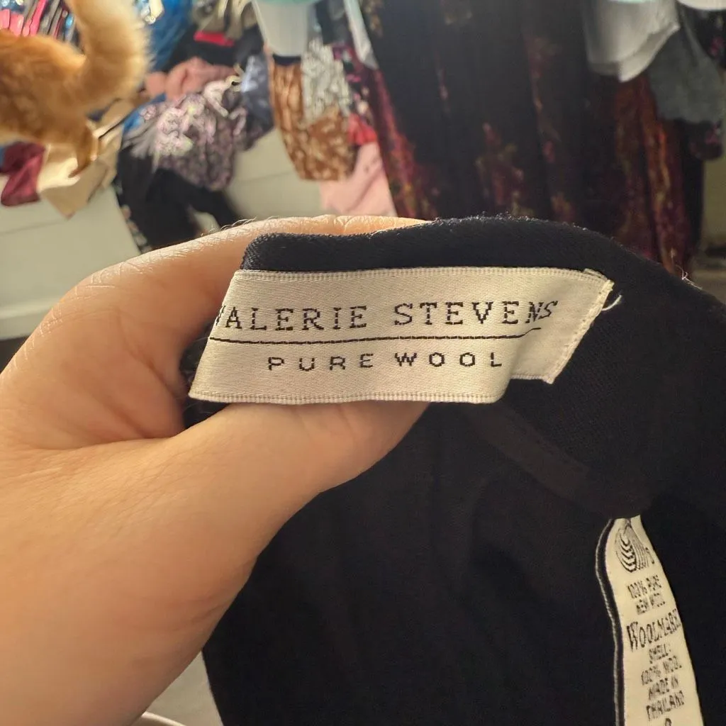 Valerie Steven’s Women’s 8 Black 100% Wool Dress Pants - Image 6