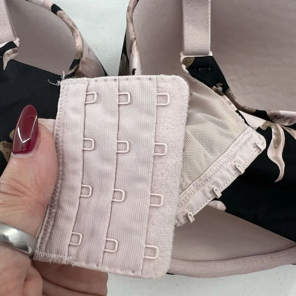 Cacique 44F Bra True Embrace T-Shirt Balconette Lightly Lined Floral Underwired - Image 8