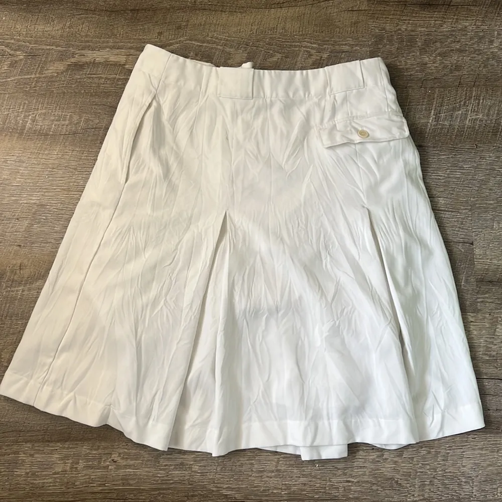 Acne Studios White Pleated Skirt Size 36 - Image 6