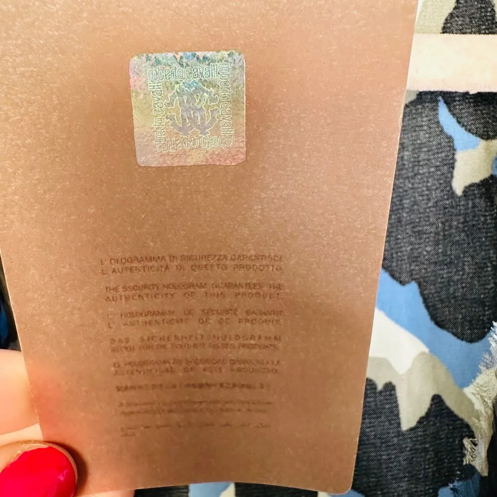 NEW Roberto Cavalli Ruffle tired Leopard Cheetah Silk Mini Dress Size 42 - Image 4