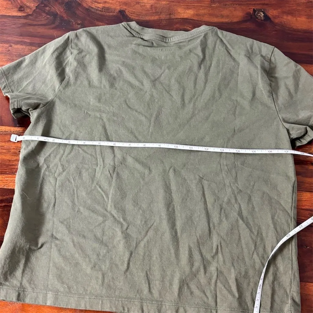 Everlane Women's Short Sleeve Crew Neck T-Shirt Green Size S - Image 4