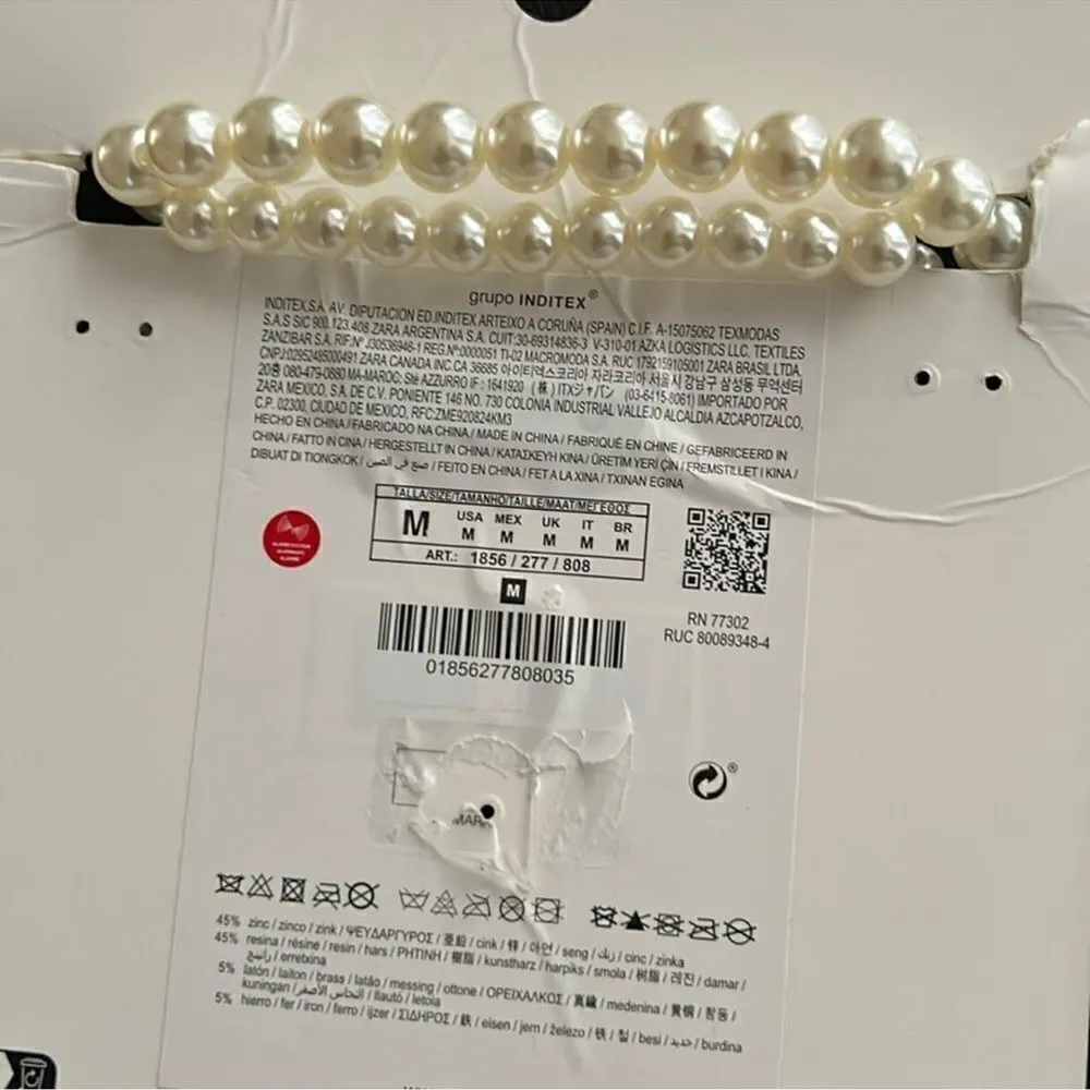ZARA  Pearled Necklace (Size Medium) - Image 5