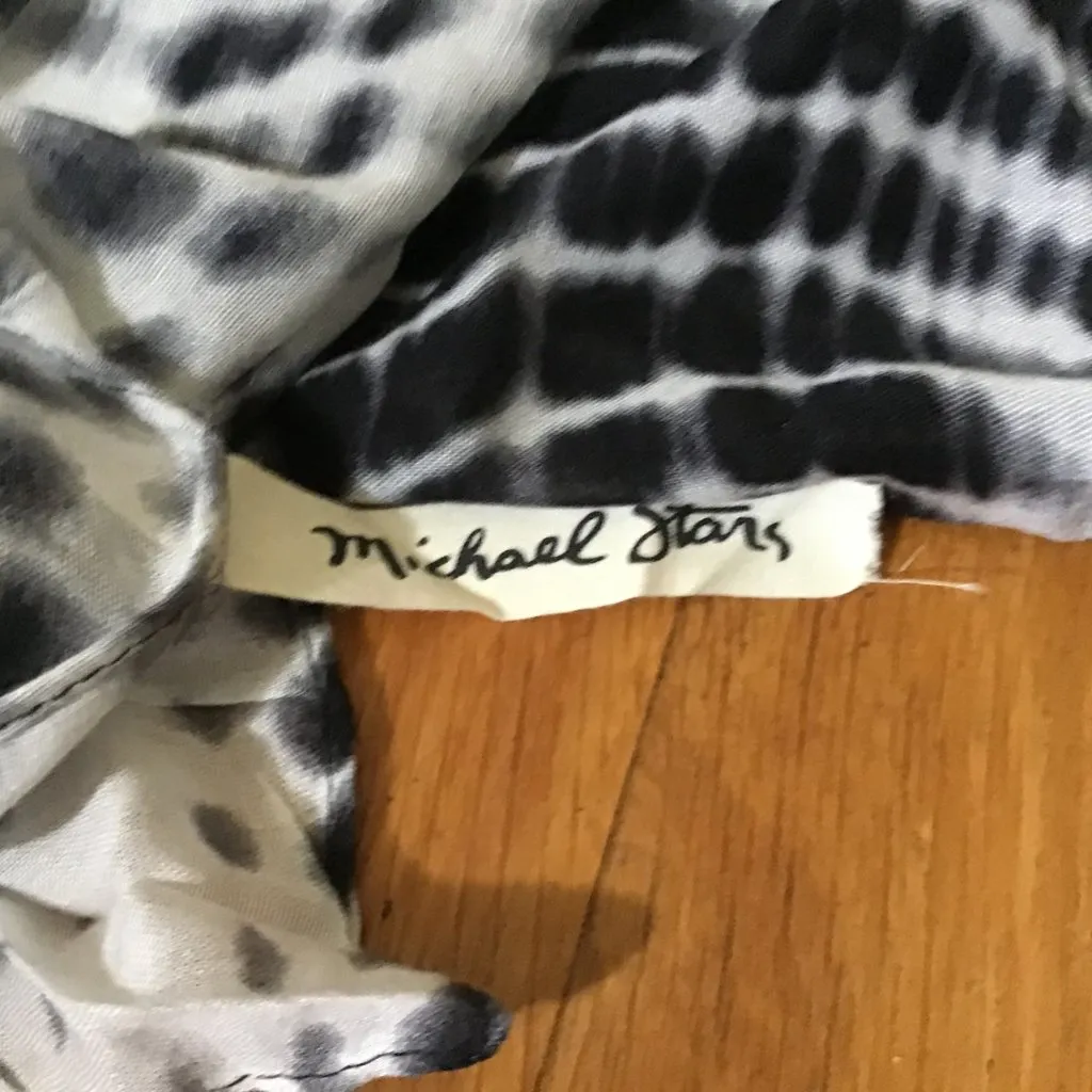 MICHAEL STARS TIE DYE BEACH COVER UP WRAP. OSFA. - Image 5
