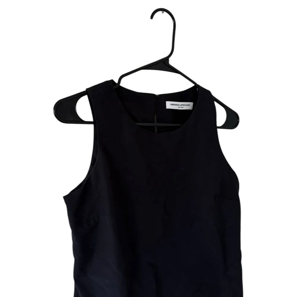 Amanda Uprichard Alejandra Black Ruffled Hem Mini Dress - Image 9