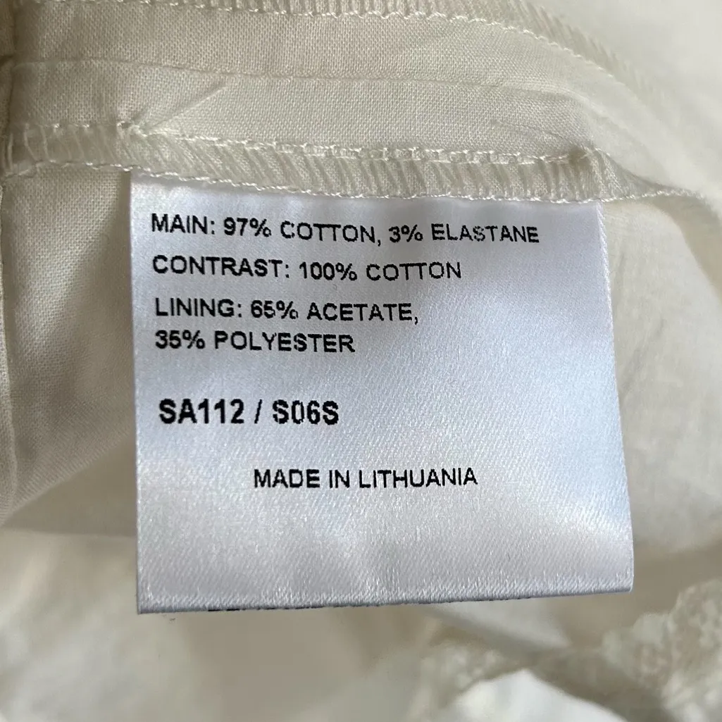 Karen Millen Y2K Floral Cottagecore Skirt Petticoat cotton Sz 4 - Image 5