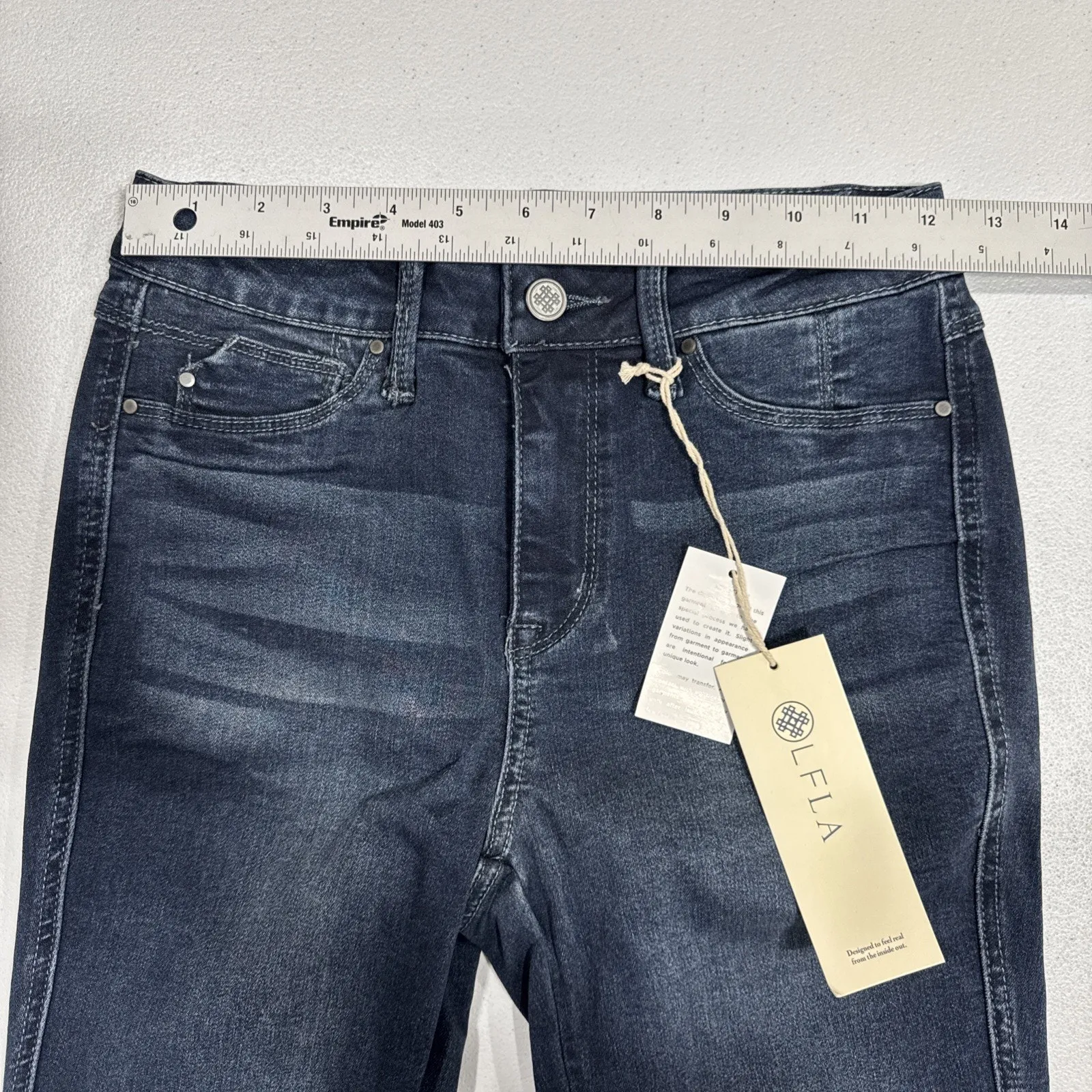 Laurie Felt Silky Ankle Skinny Jeans Vital Stretch Technology Womens XXS Blue - Image 7