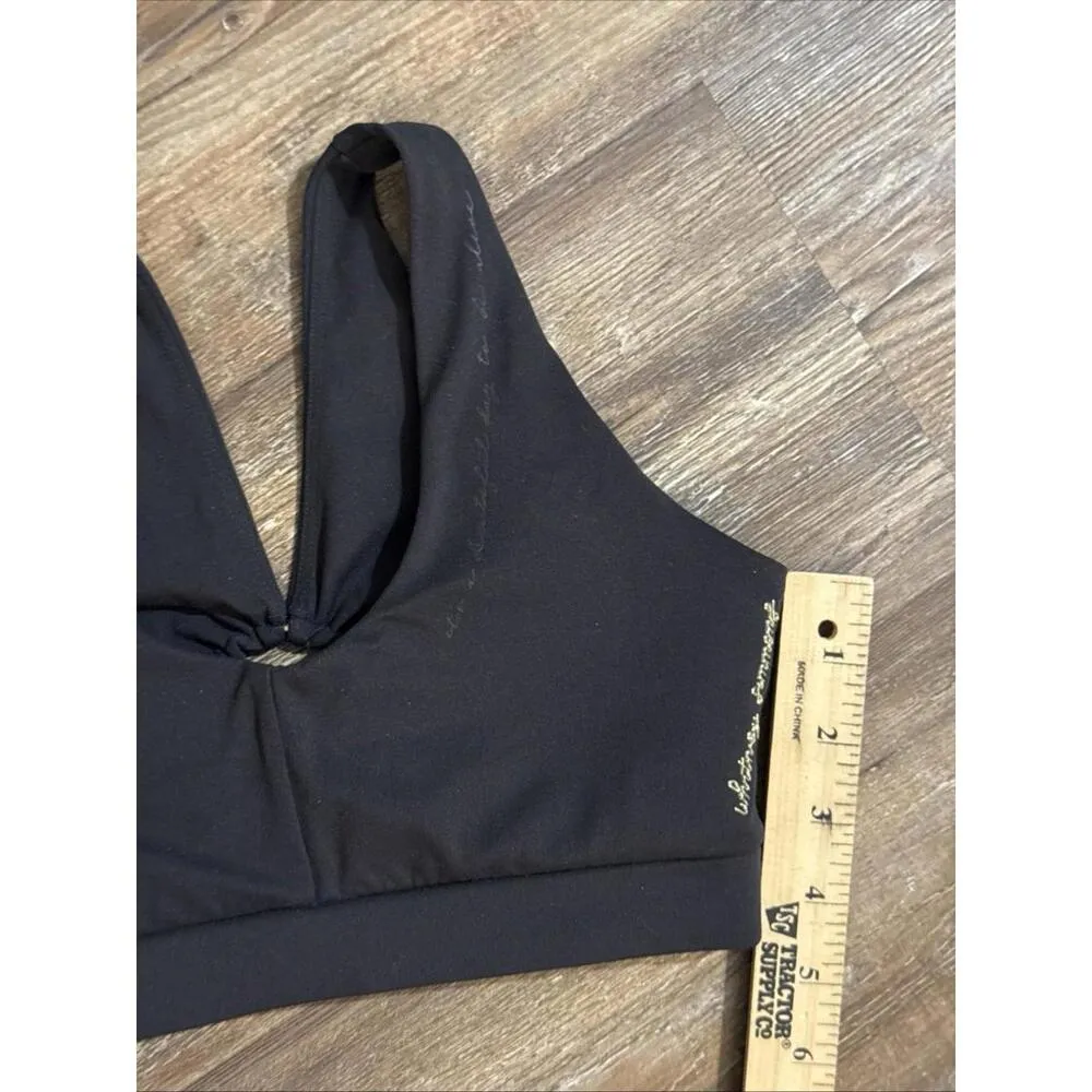 Gymshark Whitney Simmons Blk Quiet Luxury Minimalist Athleisure Mesh Sports Bra - Image 12
