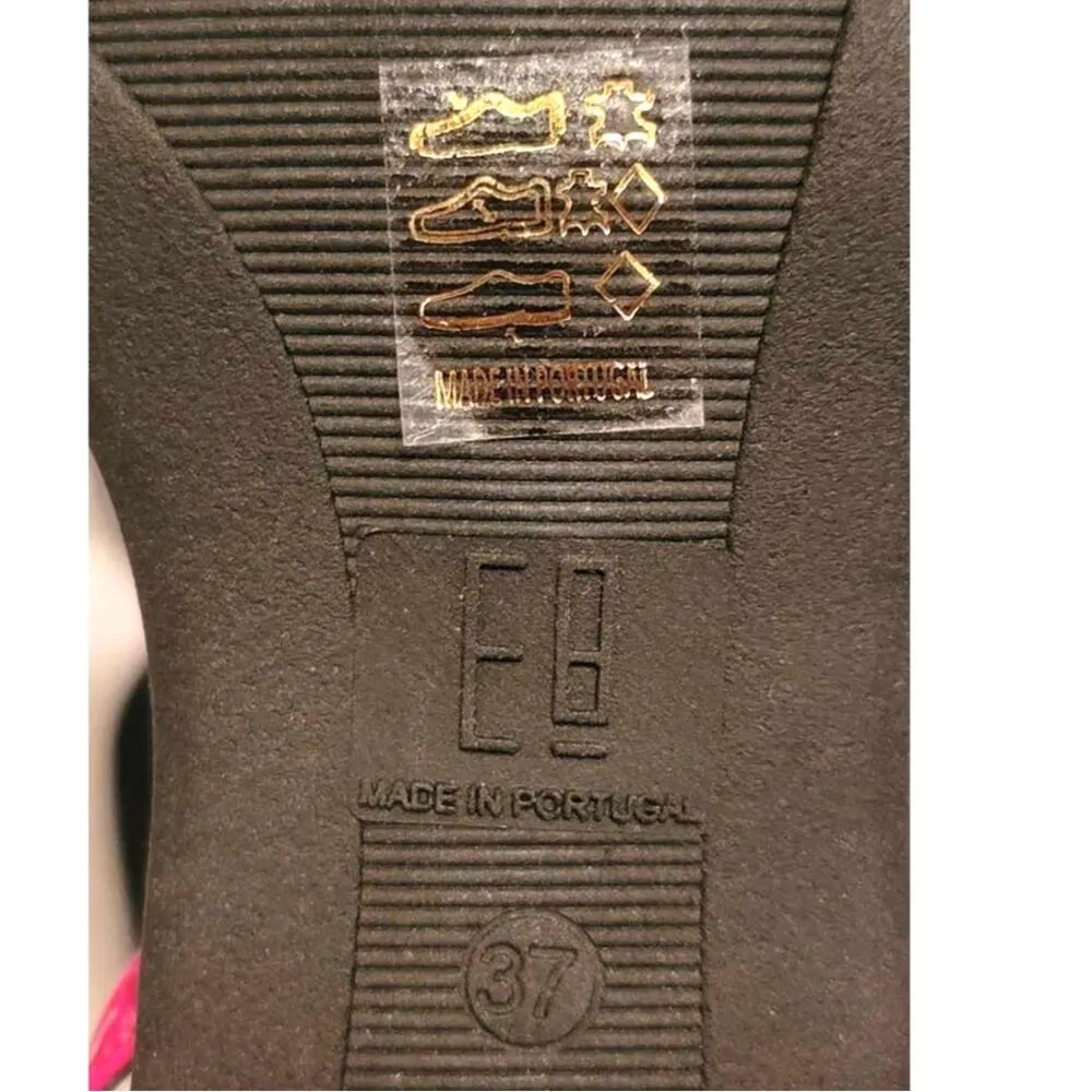 E8 by Miista Rosalyn Pink Strappy Platform Block Heel Leather Sandals 6.5 NWOB - Image 9