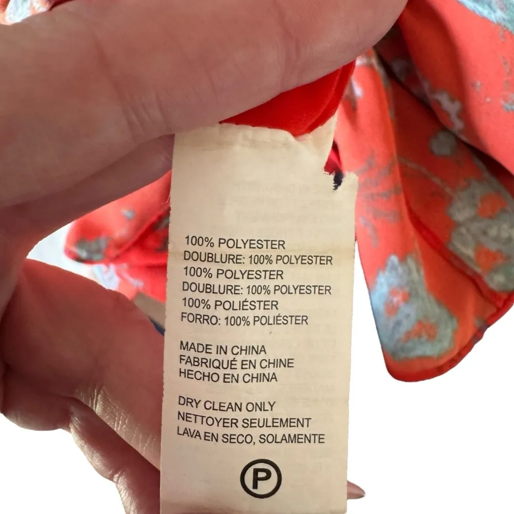 Derek Lam 10 Crosby - Red Floral Pleated Dress Sz 38/2 - Image 8