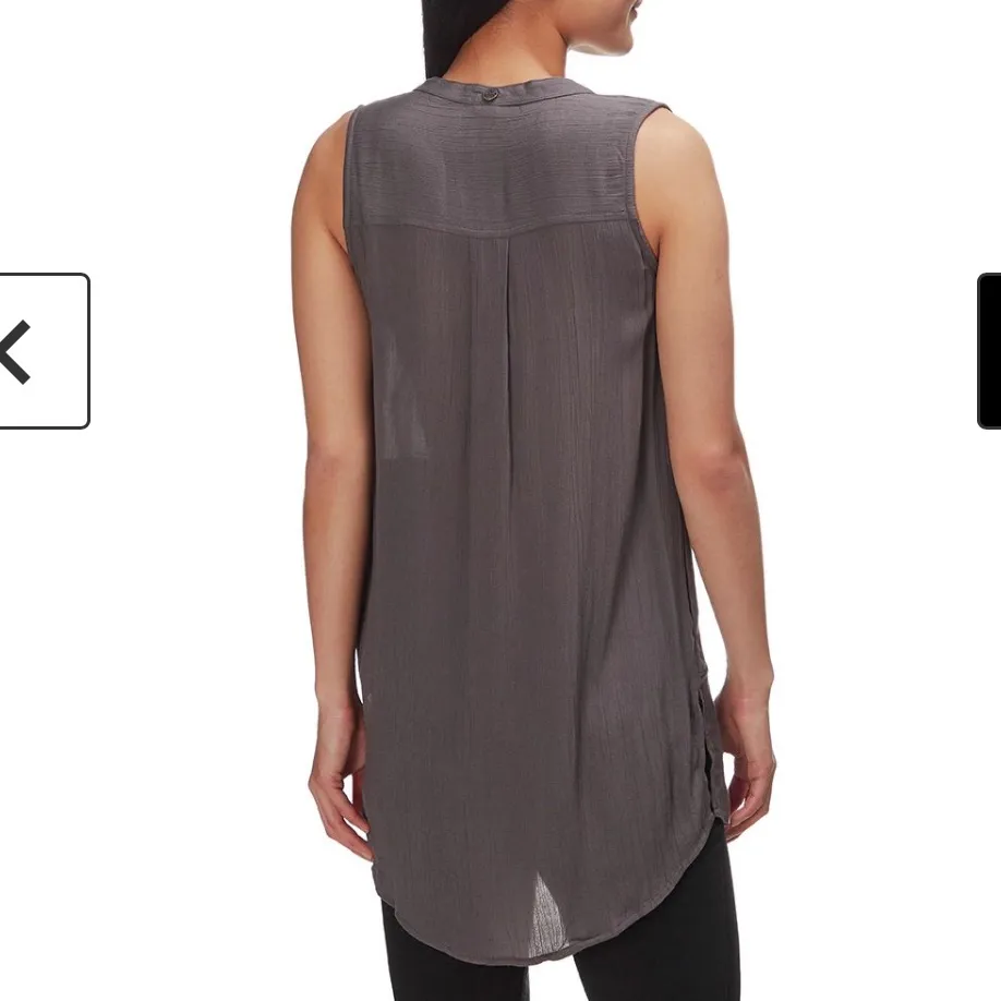 Prana Natassa Crinkled Tunic Gray M - Image 2