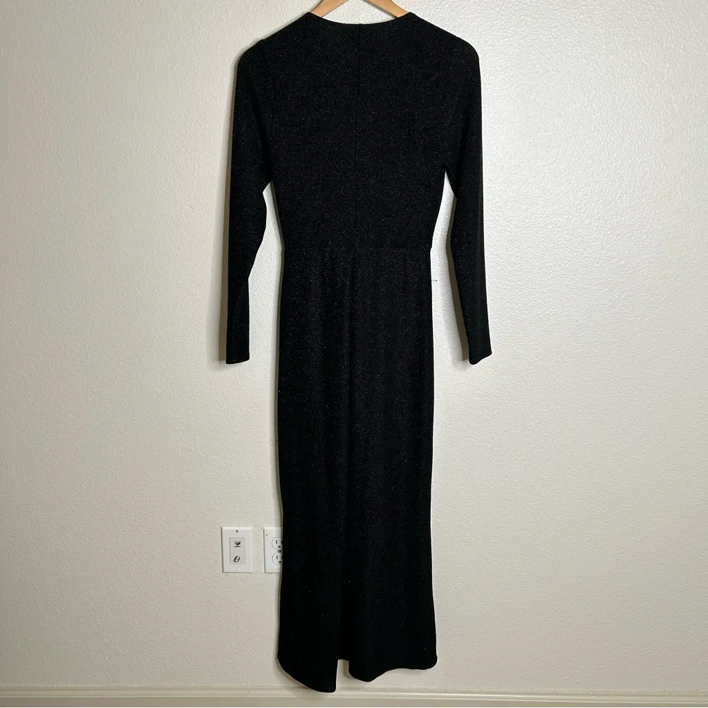 Reformation metallic shimmer dress black medium - Image 11