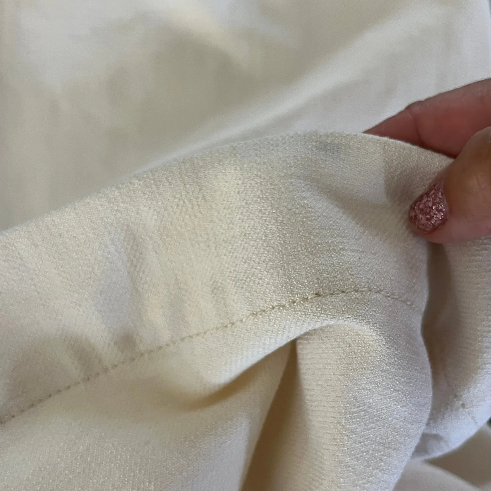 M.M. Lafleur The Milo Wide Leg Jeans Eco Better Than Denim Ivory White Sz 4 - Image 6