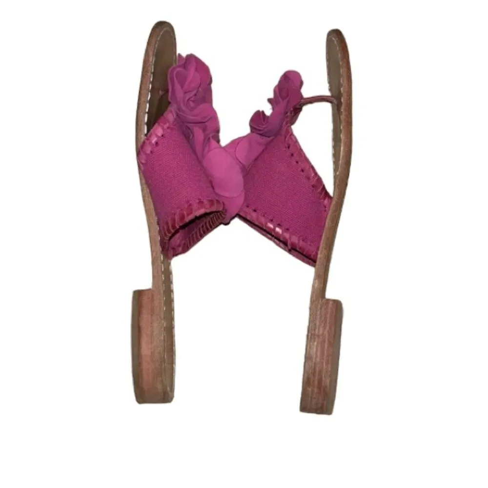 Jack Rogers Pink Fabric Shoes Size 6 - Image 3