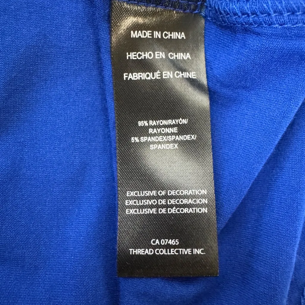 NWOT  bebe Surf The Web Logo Cut Out  Rhinestone Accent Top T-Shirt  Sz MD Blue - Image 11