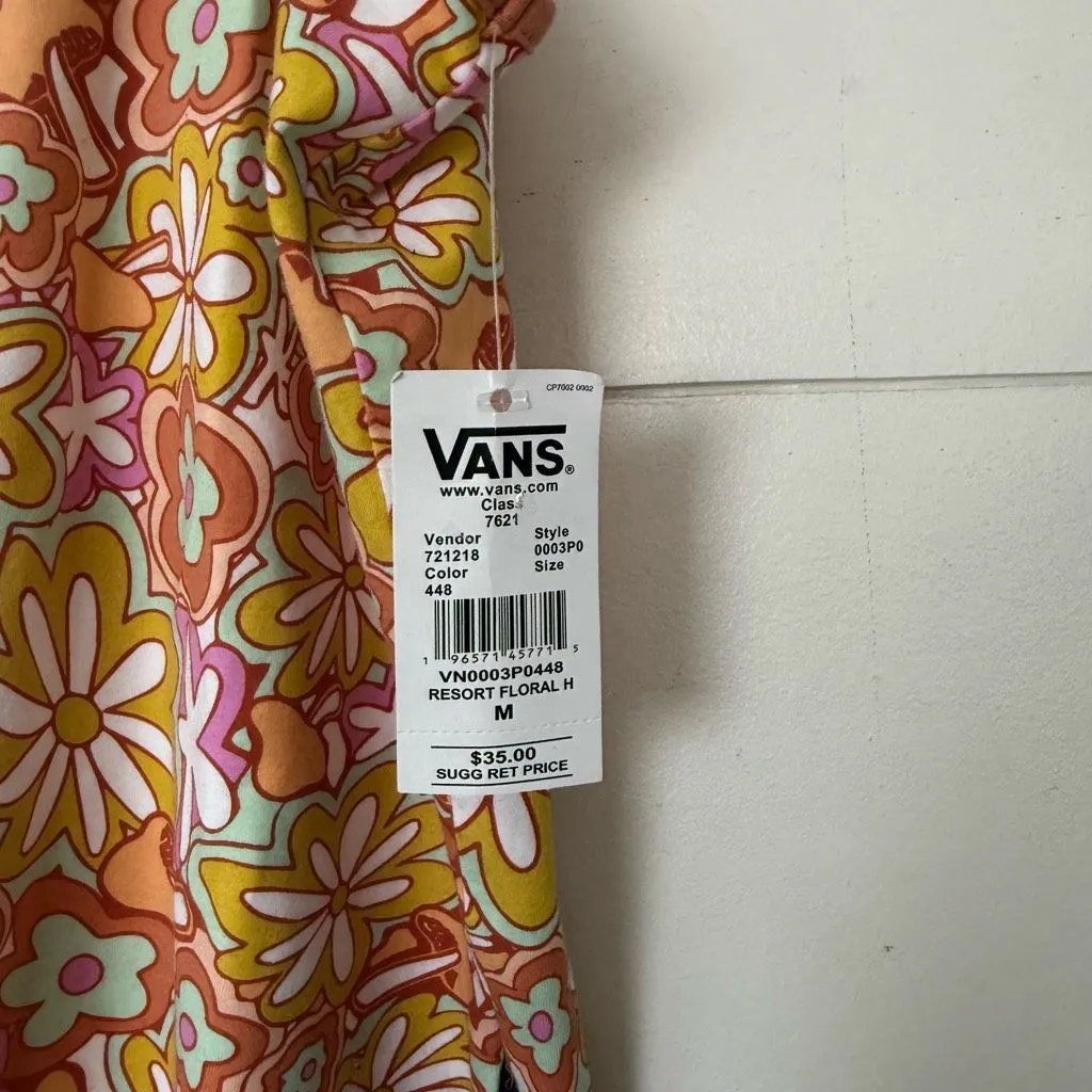 Vans Women’s Medium Mushroom Flower Tank New - Image 2