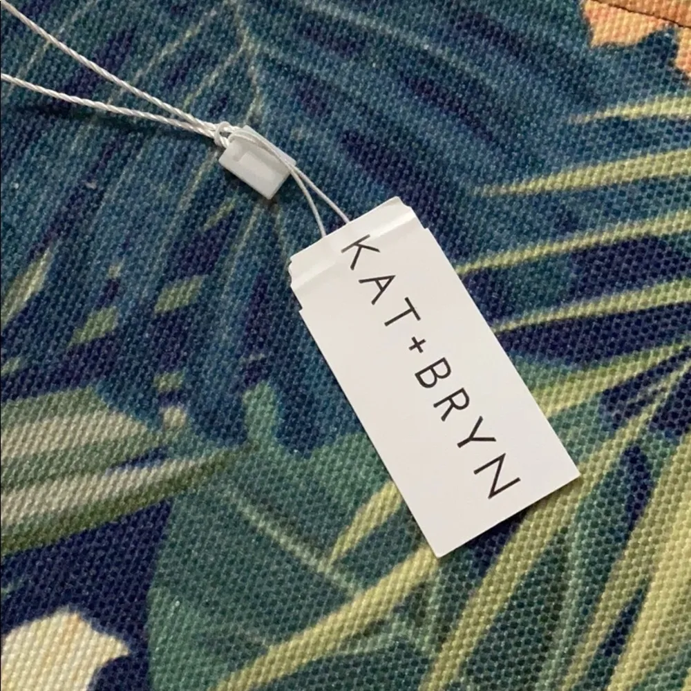 Kat/bryn tropical print cinched tote 2 pc Tan - Image 6