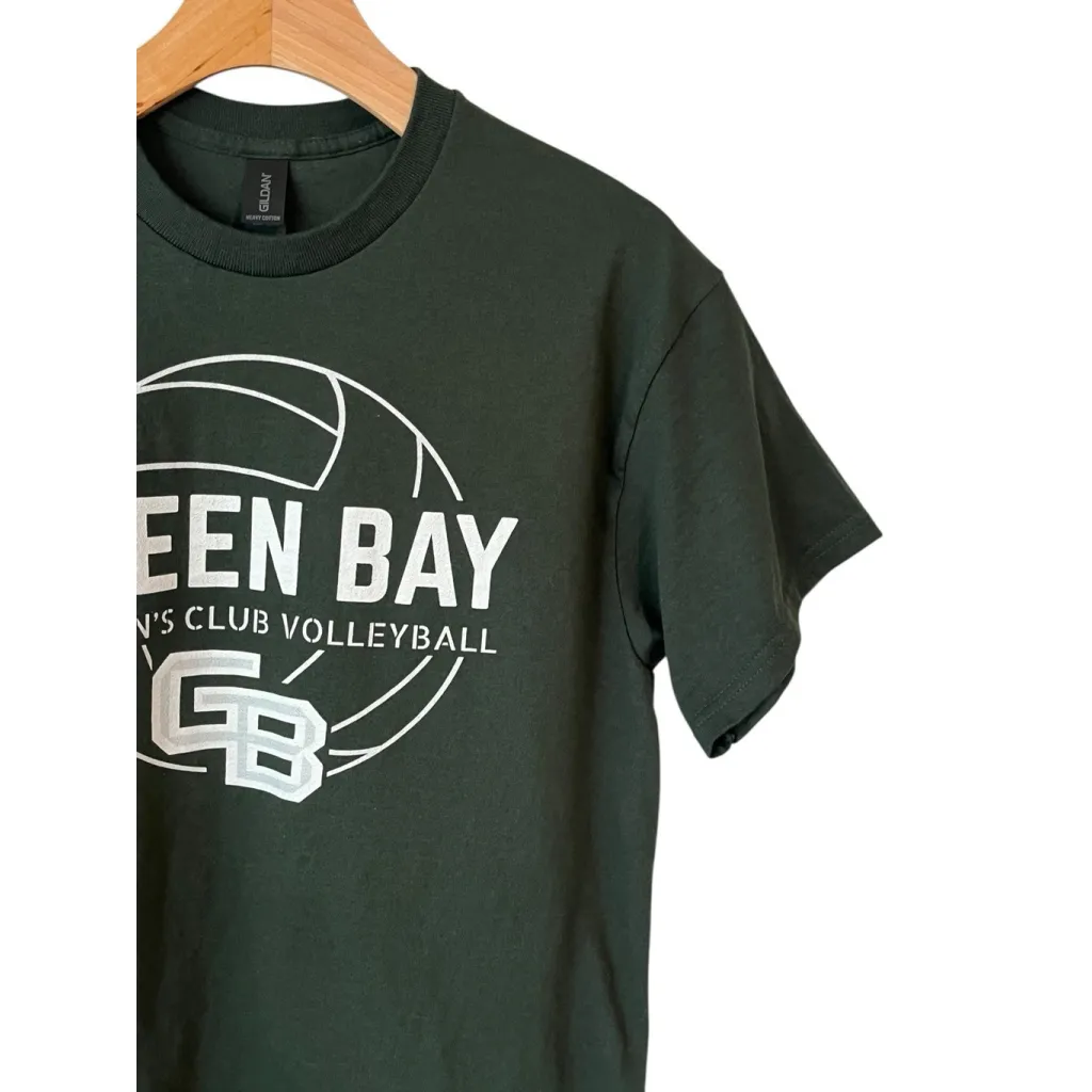 Green Bay Women's Club Volleyball T Shirt Womens Size M Green Short Sleeve Crew - Image 3