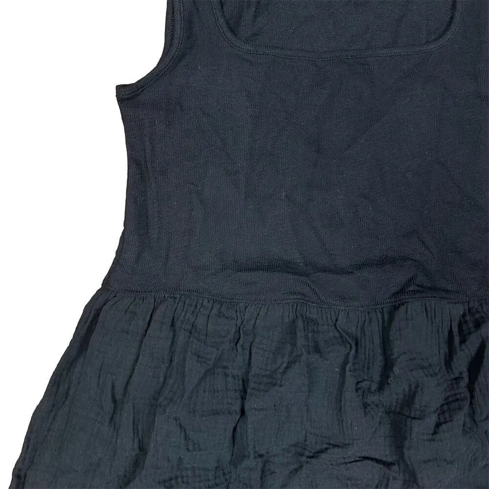 NWT Madewell Women's Black Knit Tank Midi Dress XXS Slip On Casual Basic - Image 5