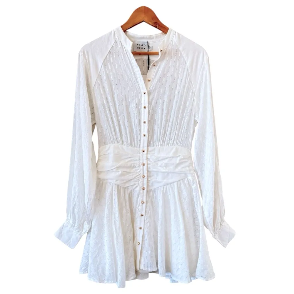 HELLO MOLLY Vanilla Aroma Mini Dress White Size XS/ 2 NEW Baby Bridal Shower - Image 2