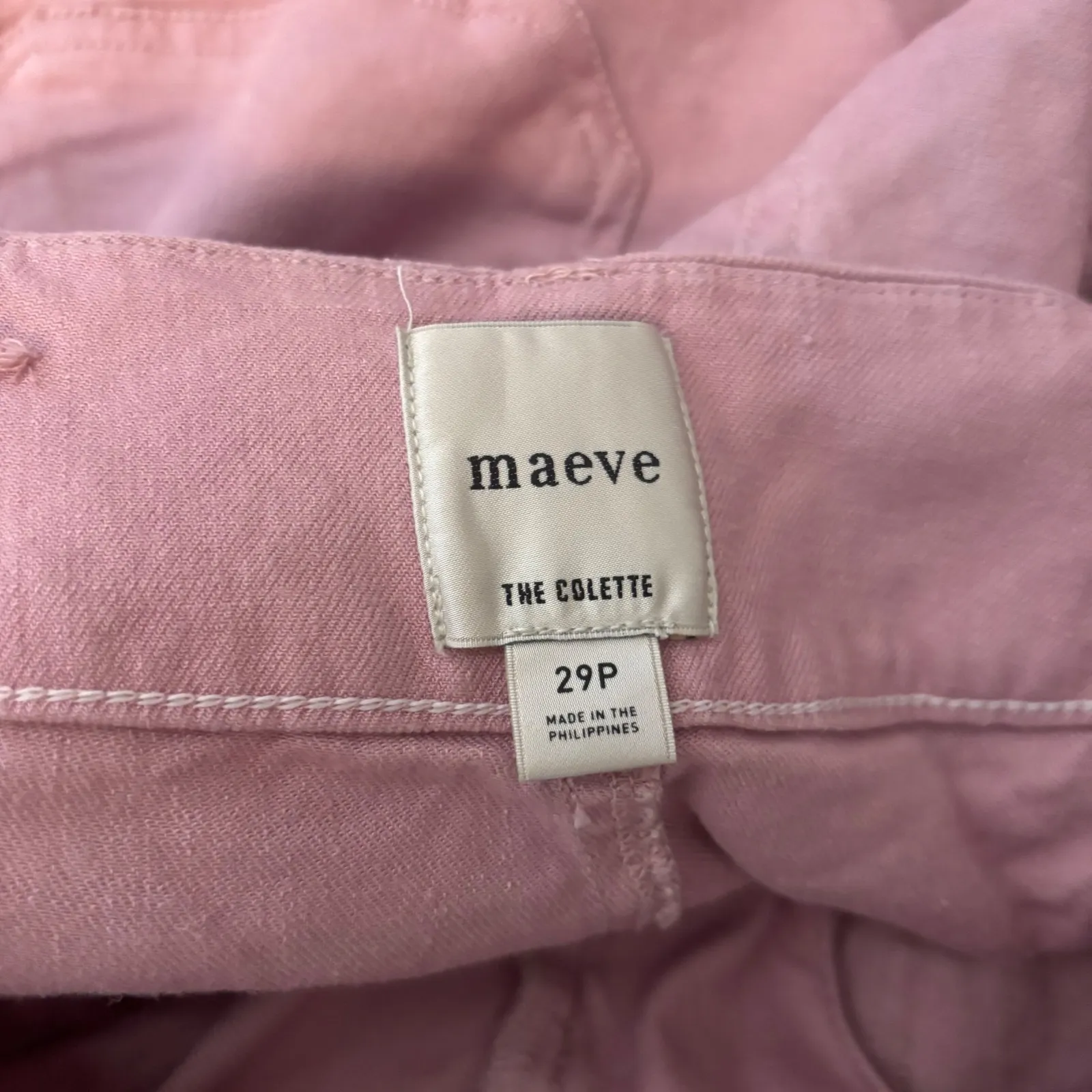 Anthropologie Maeve The Colette Cropped Wide Leg Pants Lavender‎ Size 29P - Image 4