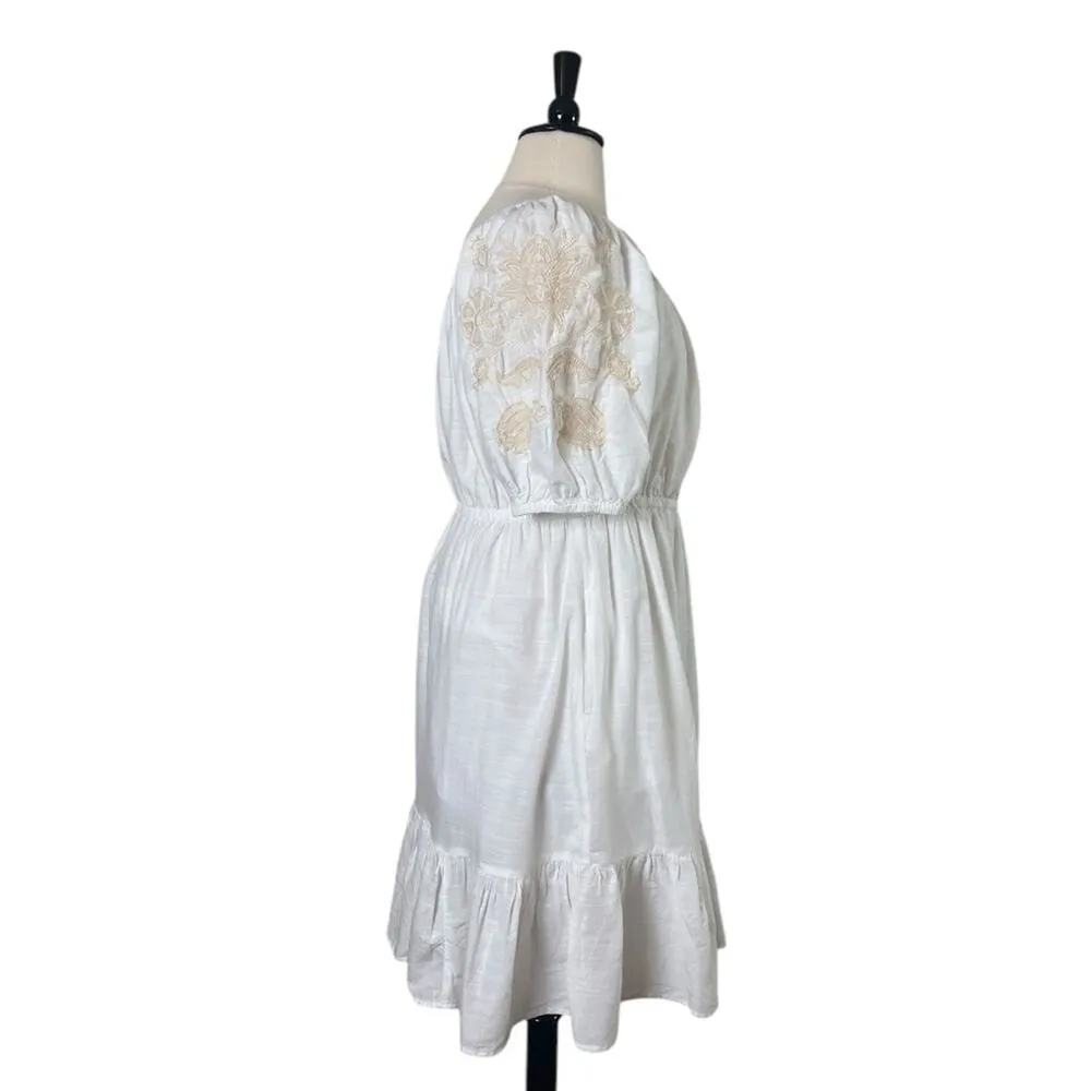 Knox Rose New Dress Embroidered Off Shoulder White Cream Women’s us Size XXL - Image 4