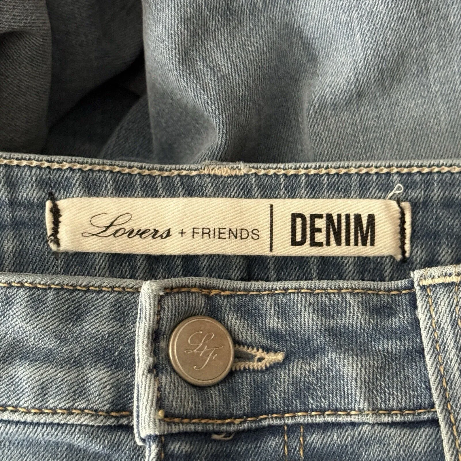 Lovers & Friends Jeans Women 4 27" Blue Ricky Skinny Distress Destroyed Thrashed - Image 7