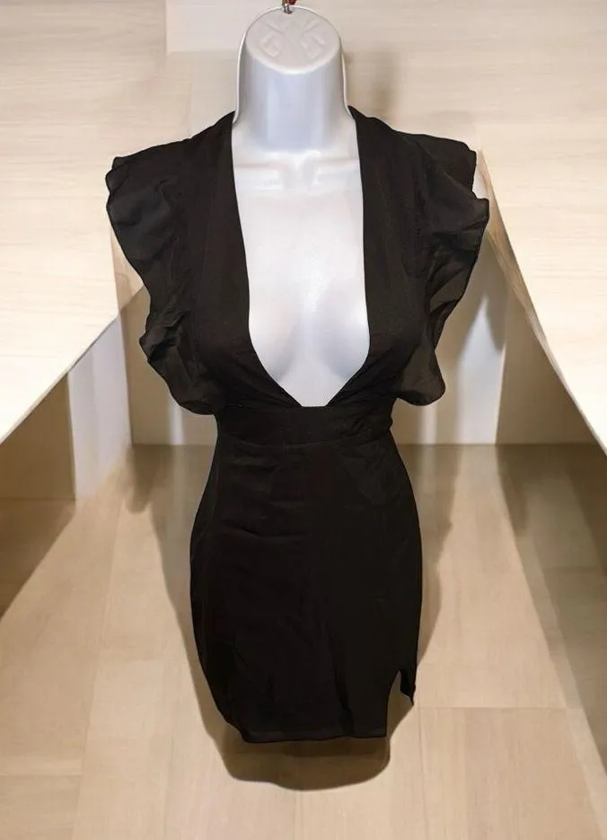 REVOLVE- SUPERDOWN HARLOW MINI DRESS IN BLACK SIXE XS! - Image 7