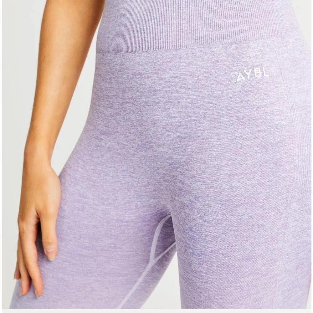 AYBL Pulse Seamless Purple Lilac Ombre Running Gym Workout Leggings Size Medium - Image 6