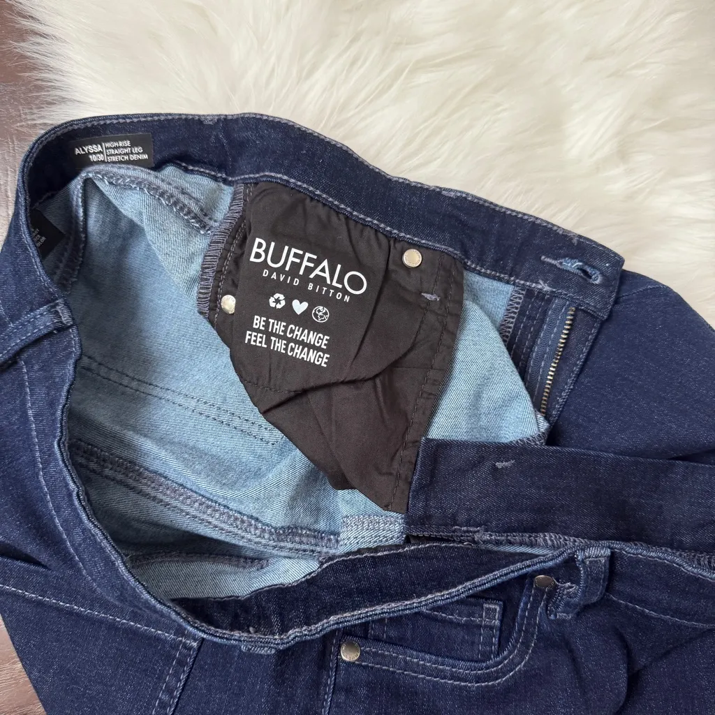 Buffalo David Bitton Alyssa High Rise Straight Leg Jeans - Image 9