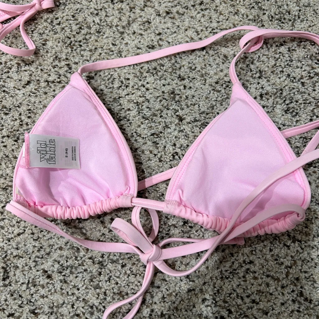 Wild Fable Light Pink Bikini Top - Image 3