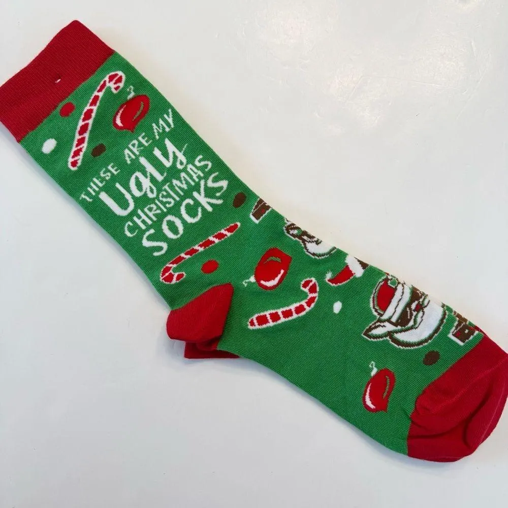 Primitives by Kathy These Are My Ugly Christmas Socks Holiday Red Green NWOT New - Image 3