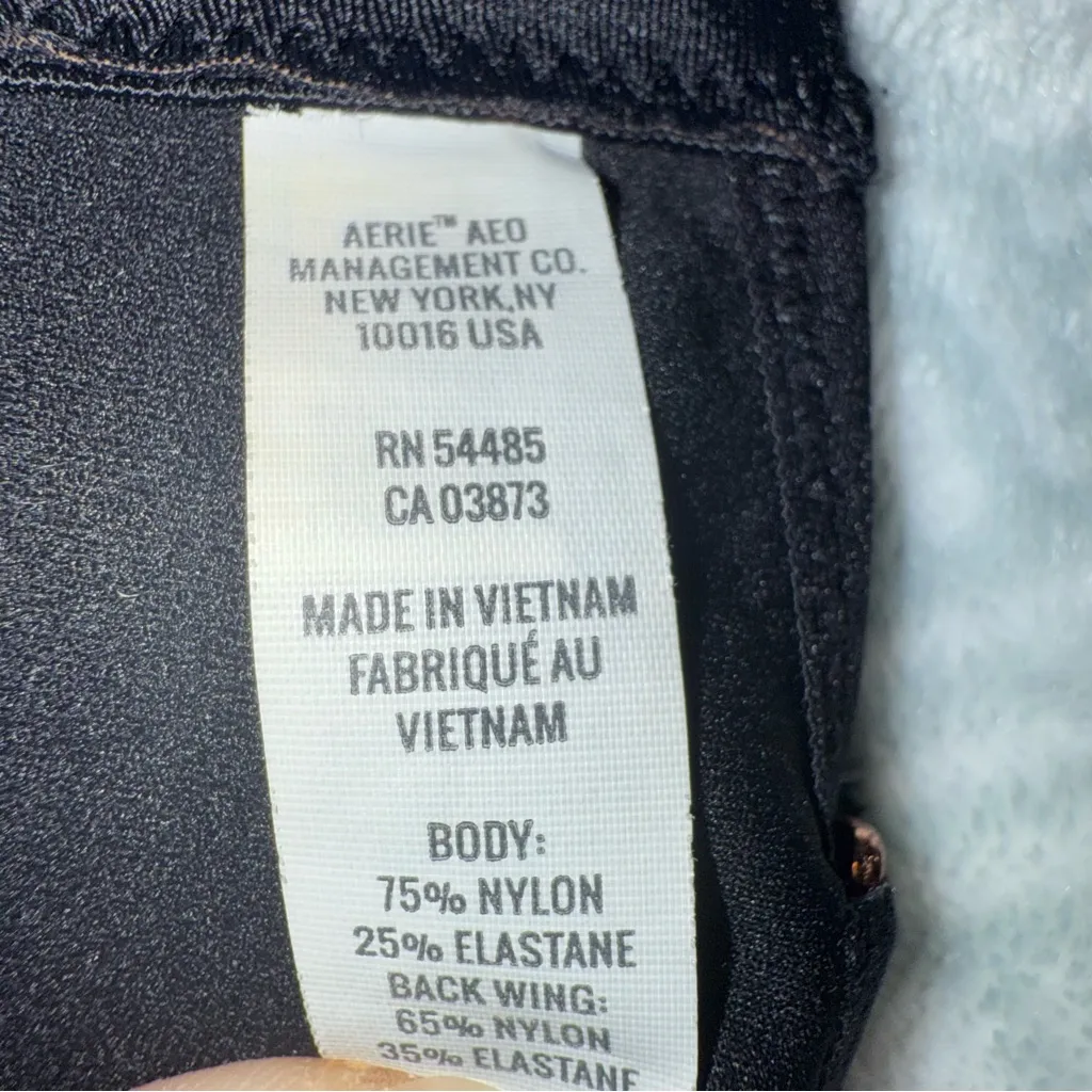 Aerie‎ 36DD wireless convertible Black Women's Bra Rose gold accents molded cups - Image 7