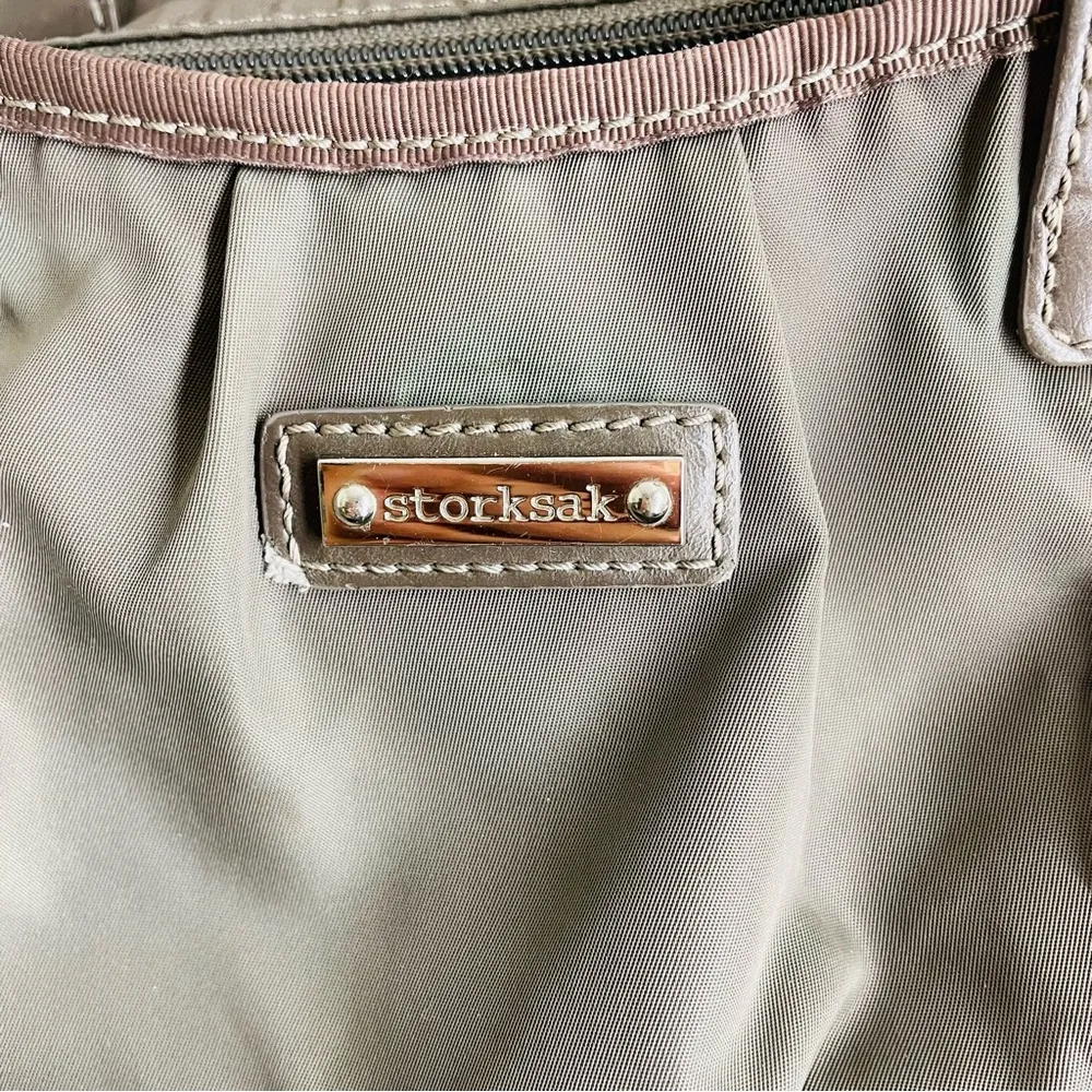 Storksak Olivia Nylon Diaper Bag Grey Gray - Image 4