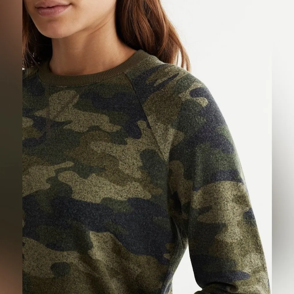 NWOT LUCKY Cloud Camo Jersey Crew Sweatshirt S (Super Soft Pilling Texture) - Image 6