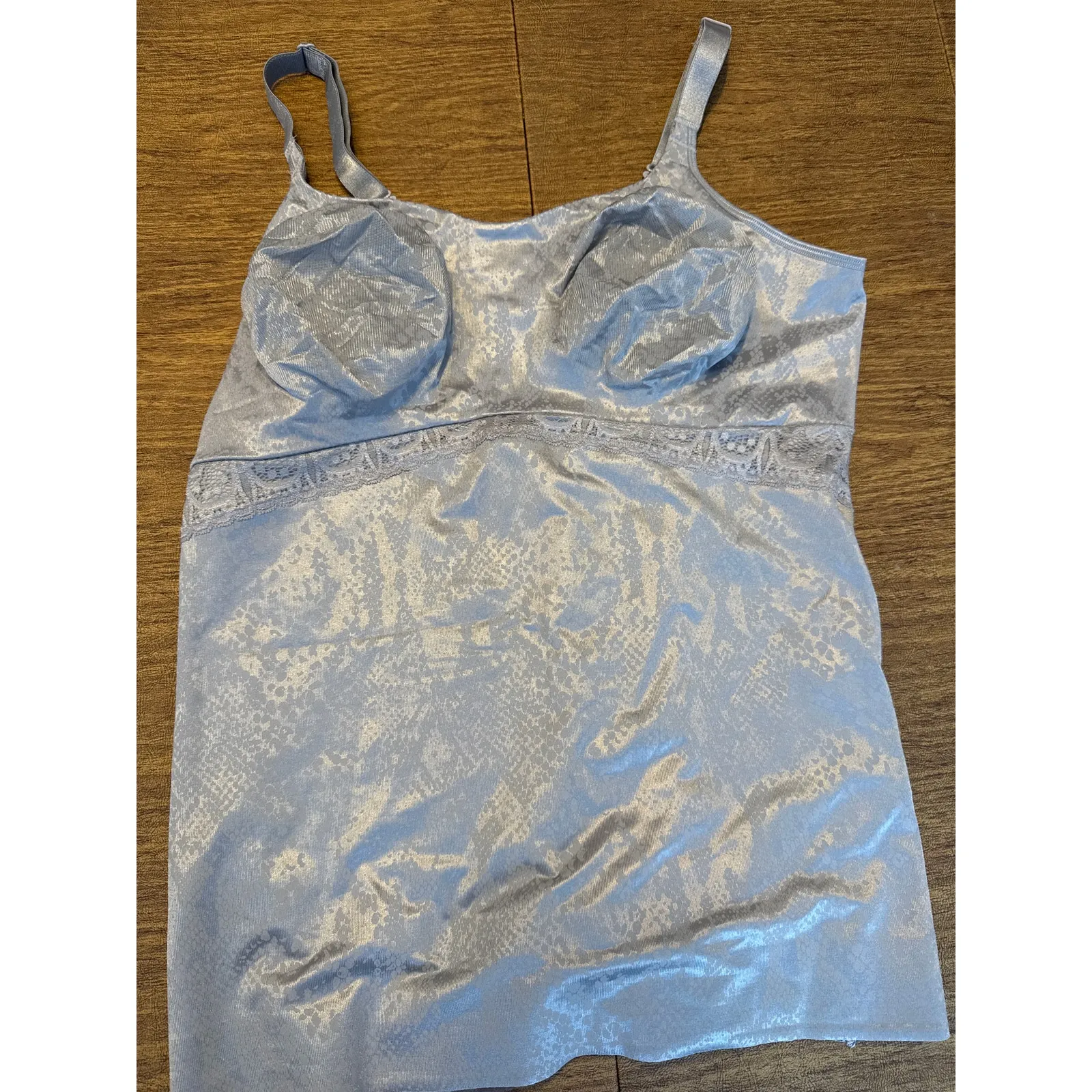 Brand New Ruby Ribbon Women's Size 46 Gray Lace Cami Shaping Top Shapewear - Image 7