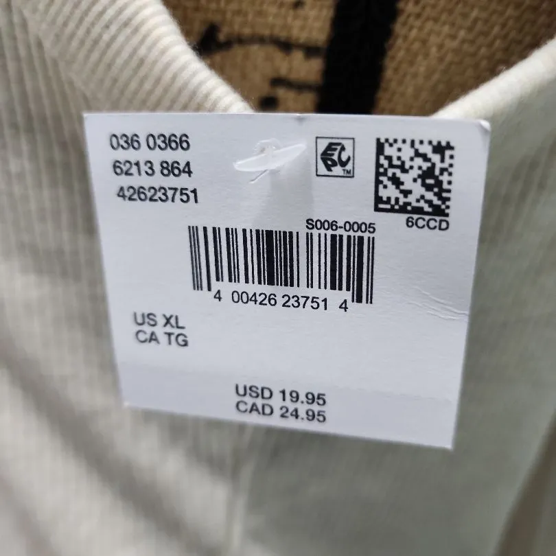 American Eagle Tank Top Womens Size‎ XL Off White Ribbed Square Neck Stretch - Image 3